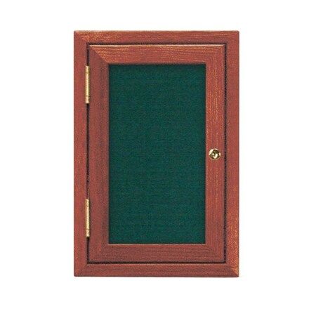 United Visual Products Triple Door Enclosed Radius EZ Tack Board, 96"x48", Gold/Marble UV7006EZ-MARBLE-GOLD